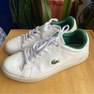 Lacoste Hydez White Leather Mens Sneakers